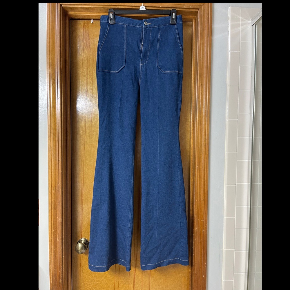 High waist flare jeans